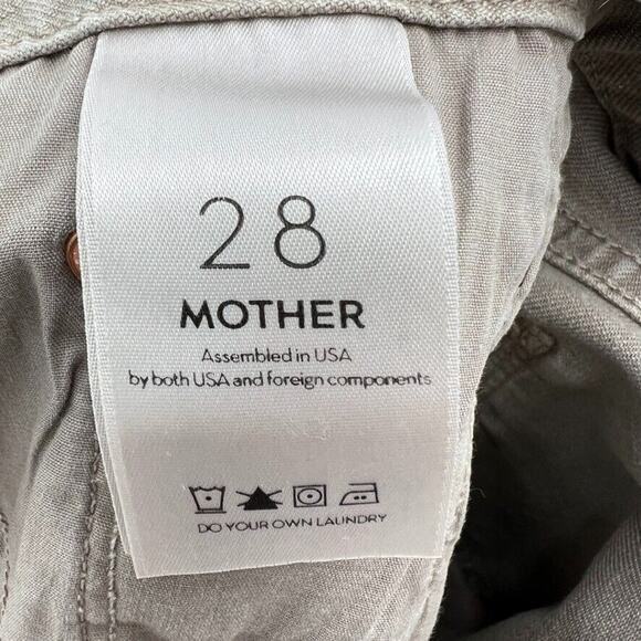 Mother The Looker Ankle Fray in So Far Gone Tan Straight Leg Women's 28 - Picture 12 of 16